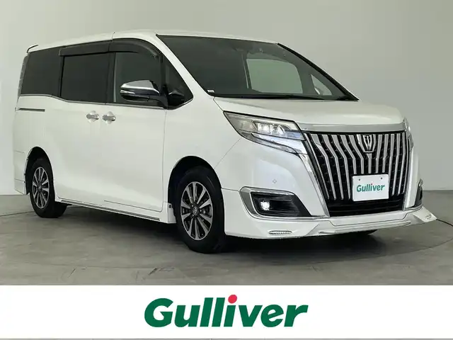 トヨタ エスクァイア Gi 大分県 2018(平30)年 4.9万km ホワイトパールクリスタルシャイン ダイナミックエアロスタイル/トヨタセーフティセンス/プリクラッシュセーフティ/レーンキープアシスト/オートハイビーム/先行車発進のお知らせ/純正10インチナビ/フルセグTV/バックカメラ/純正12インチフリップダウンモニター/純正アルミホイール/ETC/LEdヘッドライト/黒革シート/シートヒーター/クリアランスソナー/クルーズコントロール/ドライブレコーダー/横滑り防止装置
