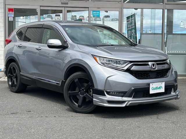 ホンダ ＣＲ－Ｖ EX 青森県 2019(平31)年 3.4万km ルナシルバーM ワンオーナー/無限エアロ/純正ナビ(BT/フルセグ/DVD/CD/ラジオ)/バックカメラ/純正エンジンスターター/パワーシート/ホンダセンシング/レーダークルーズコントロール/レーンアシスト/前席シートヒーター/LEDヘッドライト/オートライト/フォグライト/前後ドライブレコーダー/ETC2.0/235/60/18純正AW付き冬タイヤ積込み/記録簿(R7/R6/R5/R4)/新車時保証書/取扱説明書