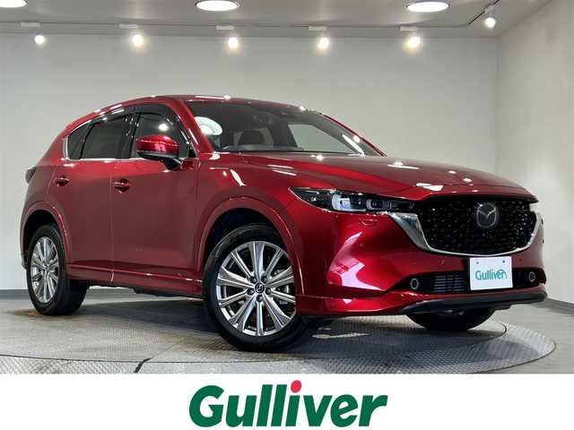 マツダ ＣＸ－５ XD エクスクルーシブモード 愛知県 2022(令4)年 1.9万km ソウルレッドクリスタルM 純正１０．２５インチナビ　/（Bluetooth/フルセグTV/CarPlay/USB/FM/AM)/ＢＯＳＥサウンド　/３６０°ビューモニター　/レーダークルーズコントロール　/衝突軽減ブレーキ/ワイヤレス充電　/シートヒーター　/ＥＴＣ　/電動バックドア　/メモリー機能付パワーシート　/パドルシフト　/ステアリングヒーター/ブラインドスポットモニター/車線逸脱警報/コーナーセンサー/黒革シート