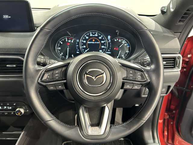 マツダ ＣＸ－５ XD エクスクルーシブモード 愛知県 2022(令4)年 1.9万km ソウルレッドクリスタルM 純正１０．２５インチナビ　/（Bluetooth/フルセグTV/CarPlay/USB/FM/AM)/ＢＯＳＥサウンド　/３６０°ビューモニター　/レーダークルーズコントロール　/衝突軽減ブレーキ/ワイヤレス充電　/シートヒーター　/ＥＴＣ　/電動バックドア　/メモリー機能付パワーシート　/パドルシフト　/ステアリングヒーター/ブラインドスポットモニター/車線逸脱警報/コーナーセンサー/黒革シート