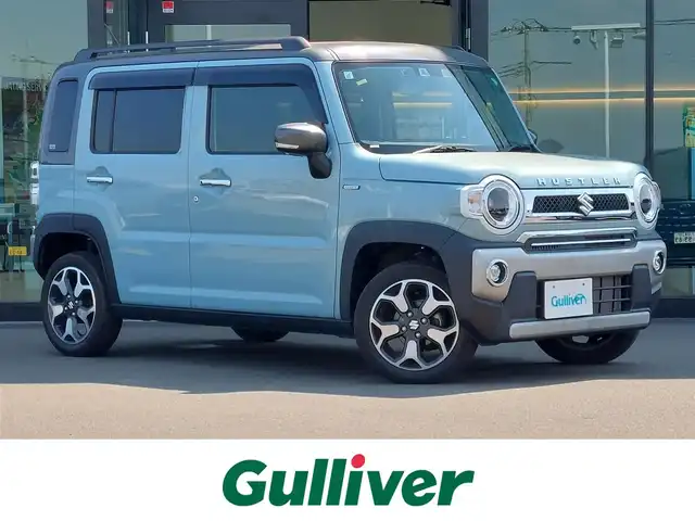 スズキ ハスラー Jスタイル 東京都 2021(令3)年 1.2万km オフブルーメタリック/ガンメタリック2トーンルーフ 純正SDナビ【CN-R2765W】//CD/BT/FM/AM/フルセグTV/レーダーブレーキサポート/ドライブレコーダー/ＥＴＣ/前席シートヒーター/コーナーセンサー/ルーフレール/スマートキー/フォグ/純正１５インチアルミ