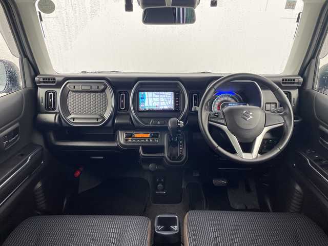 スズキ ハスラー Jスタイル 大分県 2021(令3)年 1.2万km オフブルーメタリック/ガンメタリック2トーンルーフ 純正SDナビ【CN-R2765W】//CD/BT/FM/AM/フルセグTV/レーダーブレーキサポート/ドライブレコーダー/ＥＴＣ/前席シートヒーター/コーナーセンサー/ルーフレール/スマートキー/フォグ/純正１５インチアルミ