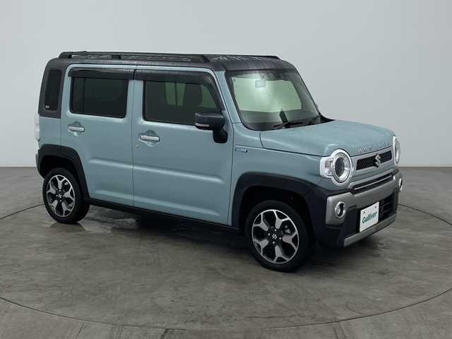 スズキ ハスラー Jスタイル 大分県 2021(令3)年 1.2万km オフブルーメタリック/ガンメタリック2トーンルーフ 純正SDナビ【CN-R2765W】//CD/BT/FM/AM/フルセグTV/レーダーブレーキサポート/ドライブレコーダー/ＥＴＣ/前席シートヒーター/コーナーセンサー/ルーフレール/スマートキー/フォグ/純正１５インチアルミ