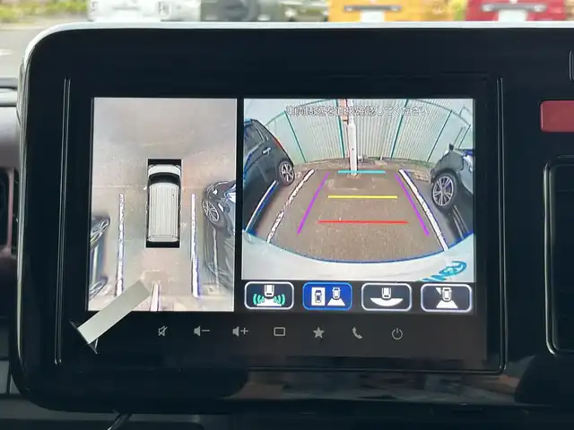 スズキ スペーシア カスタム HYBRID XS ターボ 福島県 2025(令7)年 0.1千km ピュアホワイトパール/ブラック2トーン スズキセーフティサポート/デュアルセンサーブレーキサポートII/アダプティブクルーズコントロール（ACC）/車線維持支援機能/車線逸脱抑制機能/車線逸脱警報機能/ふらつき警報機能/標識認識機能/ハイビームアシスト/発進お知らせ機能/ヘッドアップディスプレイ/誤発進抑制機能/後方誤発進抑制機能/スズキコネクト対応通信機装着車/純正ナビゲーション/【CD/DVD/USB/HDMI/BT/TV】/全方位モニター/ドライブレコーダー１２型デジタルミラー/型番：DVR-DM1246A-IC/フリップダウンモニター/ビルトインETC/両側電動スライドドア/前席シートヒーター/ステアリングヒーター/ステアリングリモコン/パドルシフト/シートバックテーブル/リアサーキュレーター/後席マルチユースフラップ/リアドアロールサンシェード/LEDオートライト/LEDフォグランプ/純正フロアマット/純正ドアバイザー