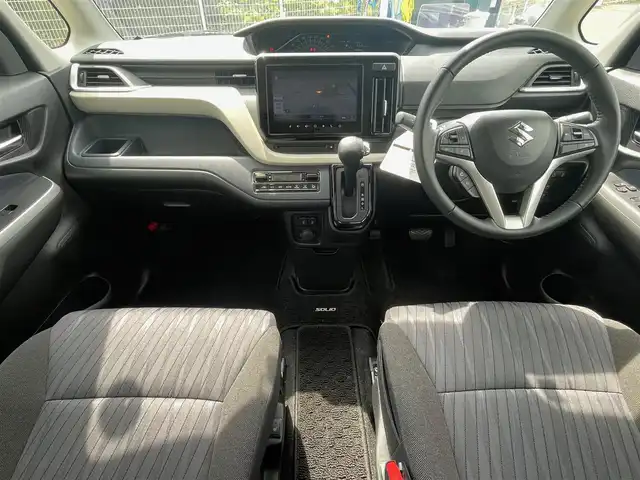 スズキ ソリオ HV MZ 大阪府 2021(令3)年 2.4万km スピーディーブルーM 全方位カメラ /パーキングアシスト /ETC /Bluetooth /追従走行型クルーズコントロール　/シートヒーター　/前後ドライブレコーダー　/純正フロアマット　/メモリーナビ　/純正ナビ　/フルセグテレビ　/プッシュスタート/両側パワースライドドア