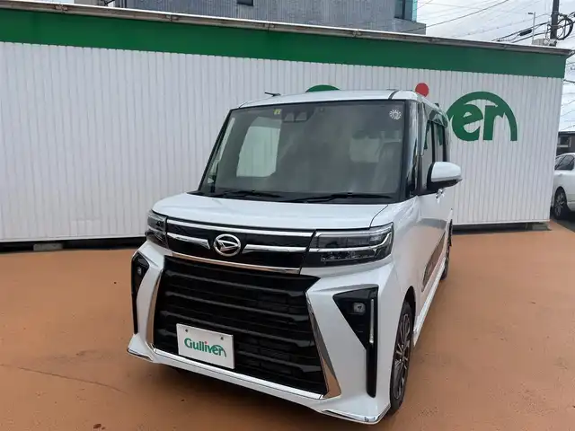 ダイハツ タント カスタム RS 三重県 2023(令5)年 0.3万km パール ワンオーナー/ターボ/スマートアシスト/シートヒーター/ディスプレイオーディオ/スペアキーあり/ETC/バックカメラ/クルーズコントロール/両側パワースライドドア