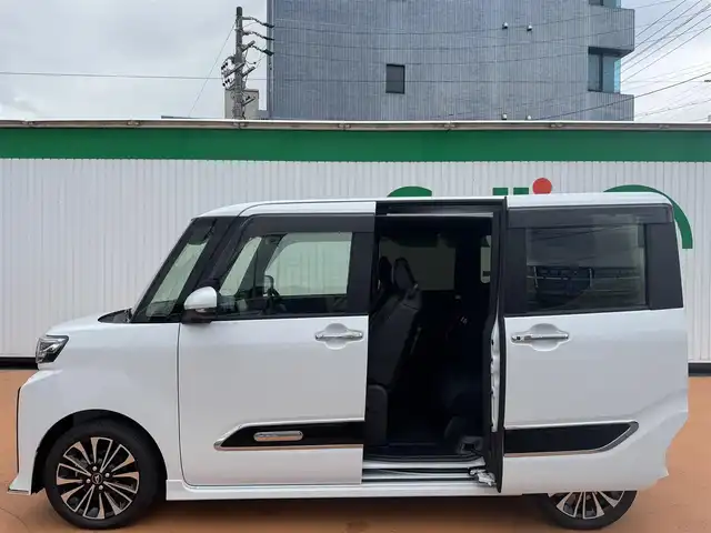 ダイハツ タント カスタム RS 三重県 2023(令5)年 0.3万km パール ワンオーナー/ターボ/スマートアシスト/シートヒーター/ディスプレイオーディオ/スペアキーあり/ETC/バックカメラ/クルーズコントロール/両側パワースライドドア