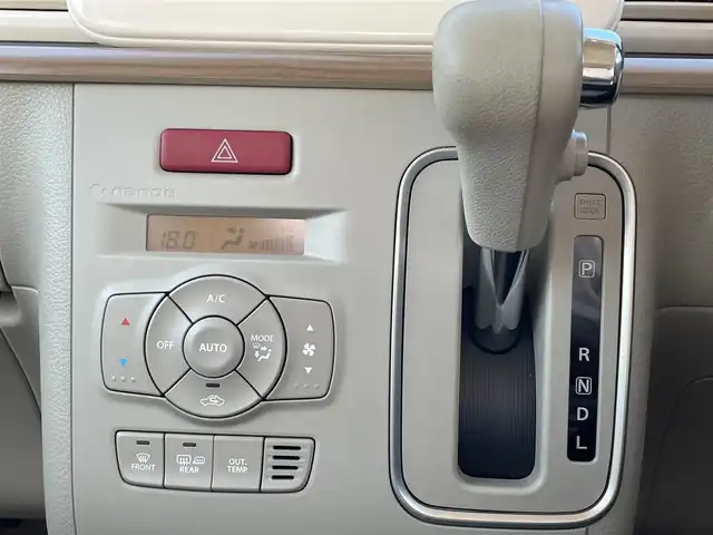 スズキ ラパン X 岩手県 2018(平30)年 4.7万km フェニックスレッドパール ７インチ純正ナビ　フルセグ　Ｂｌｕｅｔｏｏｔｈ　レーダーブレーキサポート　前席シートヒーター　ＵＶカットガラス　衝突安全ボディー　ウッドパネル　純正ＡＷ　フルオートエアコン　ＥＴＣ　ＨＩＤヘッドランプ