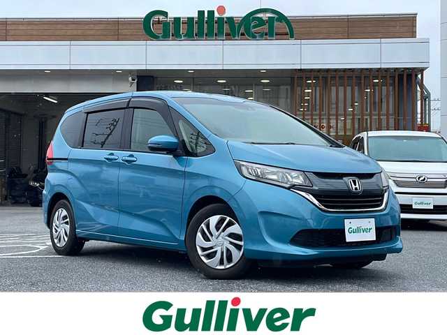 ホンダ フリード G ホンダセンシング 沖縄県 2018(平30)年 2.7万km ブルーホライゾンM 純正オプションナビ　/フルセグＴＶ　/ホンダセンシング（衝突軽減現ブレーキ、レーダークルーズコントロール）/オーディオ（Ｂｌｕｅｔｏｏｔｈ、ＣＤ、ＤＶＤ）/バックカメラ/ドライブレコーダー　/両側パワースライドドア/スマートキー/プッシュスタート/ETC（ビルトインタイプ）