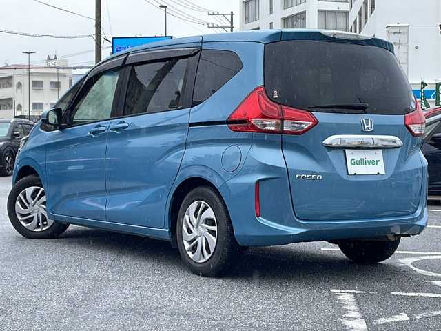 ホンダ フリード G ホンダセンシング 沖縄県 2018(平30)年 2.7万km ブルーホライゾンM 純正オプションナビ　/フルセグＴＶ　/ホンダセンシング（衝突軽減現ブレーキ、レーダークルーズコントロール）/オーディオ（Ｂｌｕｅｔｏｏｔｈ、ＣＤ、ＤＶＤ）/バックカメラ/ドライブレコーダー　/両側パワースライドドア/スマートキー/プッシュスタート/ETC（ビルトインタイプ）