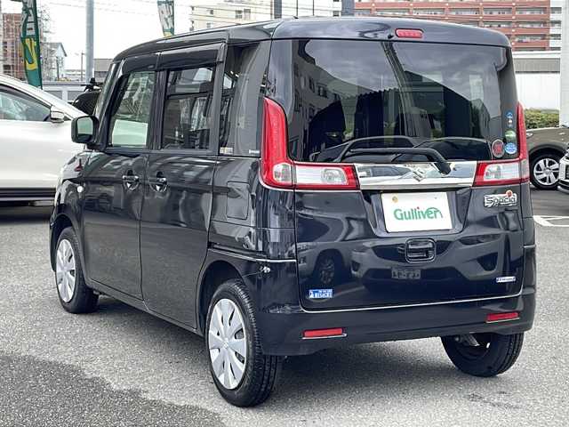 スズキ スペーシア G リミテッド 福岡県 2017(平29)年 4.7万km ブルーイッシュブラックパール3 運転席シートヒーター　/ビルトインＥＴＣ　/前方ドライブレコーダー　/ＥＣＬＩＰＳＥナビ（Ｂｌｏｏｔｏｏｔｈ・ＣＤ・ラジオ・フルセグＴＶ）　/両側スライドドア　/ドアバイザー/レーンキープアシスト　/衝突被害軽減システム/オートライト/アイドリングストップ/横滑り防止機能/パワーステアリング/パワーウィンドウ/純正フロアマット/スペアキー1本/スマートキー/保証書/取扱説明書