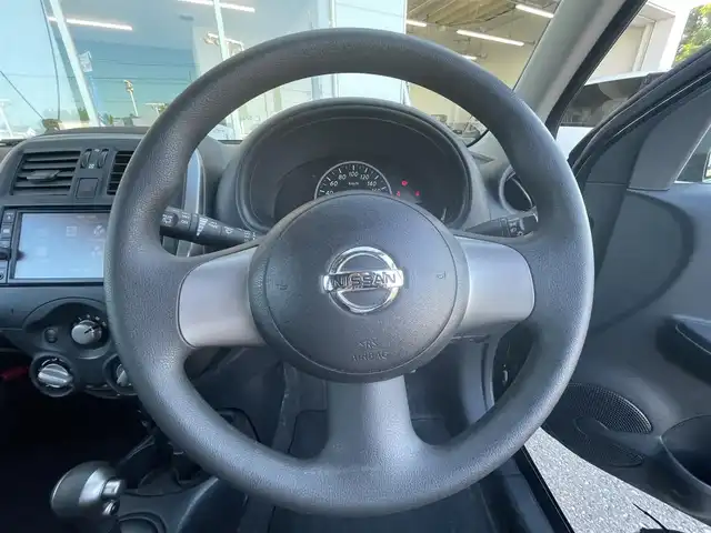 日産 マーチ 12X FOUR Vセレクション 青森県 2017(平29)年 9.7万km ピュアブラック パートタイム４WD/純正ナビ/フルセグTV/CD/BT/バックカメラ/オートライト/スマートキー/社外エンジンスターター/電動格納ミラー/パワーウインドウ/横滑り防止装置/純正フロアマット/純正ドアバイザー