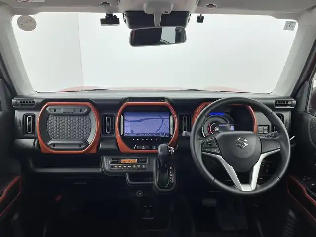 スズキ ハスラー HYBRID X 群馬県 2020(令2)年 5.7万km バーミリオンオレンジ/ガンメタリック2トーン スズキコネクトナビ　全方位モニター　ＬＥＤ　ハイビームアシスト　シートヒーター　純正１５インチＡＷ　ステアリングリモコン　純正フロアマット　ＥＴＣ２．０　ドライブレコーダー　スマートキー　禁煙車