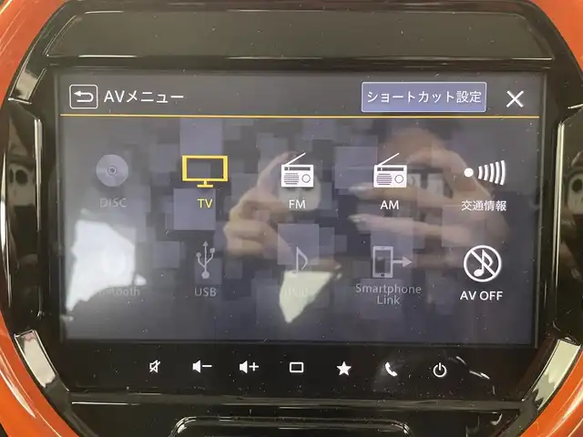 スズキ ハスラー HYBRID X 群馬県 2020(令2)年 5.7万km バーミリオンオレンジ/ガンメタリック2トーン スズキコネクトナビ　全方位モニター　ＬＥＤ　ハイビームアシスト　シートヒーター　純正１５インチＡＷ　ステアリングリモコン　純正フロアマット　ＥＴＣ２．０　ドライブレコーダー　スマートキー　禁煙車