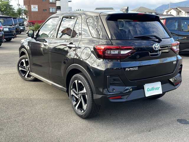 トヨタ ライズ Z 山口県 2025(令7)年 0.1万km ブラックマイカメタリック ワンオーナー/スマートアシスト/・衝突回避軽減ブレーキ/・衝突警報機能/・車線逸脱警報/・ふらつき警報/・路側逸脱警報/・ブレーキ制御付き誤発進抑制機能/・先行車お知らせ警報/・アダプティブドライビングビーム/・コーナーセンサー（フロント２個、リア４個）/・標識認識機能/・アダプティブクルーズコントロール/・サイドビューランプ/・レーンキープコントロール/純正９型ディスプレイオーディオ/全方位カメラ/LEDオートライト/前席シートヒーター/純正17インチアルミホイール/ブラインドスポットモニター/横滑り防止装置/w＋サイドエアバック