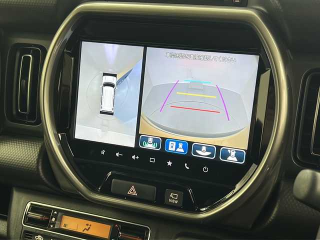 スズキ ハスラー Jスタイル Ⅱ ターボ 福島県 2023(令5)年 1.1万km シフォンアイボリーメタリック/ウッディブラウン2トーンルーフ /禁煙車　//純正９型ナビ　//全周囲カメラ　//ＥＴＣ　//フルセグ　//ドラレコ　//衝突軽減装置　//レーダークルーズ　//スマートキー　//前席シートヒーター　//パドルシフト　//オートライト　//オートエアコン　//クリアランスソナー