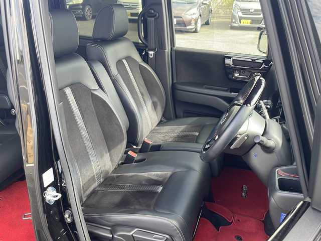 ホンダ Ｎ ＢＯＸ カスタム L ターボ 茨城県 2022(令4)年 3.5万km クリスタルブラックパール 純正SDナビ(Bluetooth/バックカメラ/フルセグTV/CD/DVD)/ETC/ドライブレコーダー前後/両側パワースライドドア/アダプティブクルーズコントロール/LEDオートライト/横滑り防止装置/コーナーセンサー/レーンキープアシスト/衝突被害軽減システム/サイドエアバッグ/カーテンエアバッグ/アイドリングストップ/スマートキー/冷房AAC/USB入力端子/ベンチシート/社外フロアマット/ハーフレザーシート/15インチ純正アルミホイール