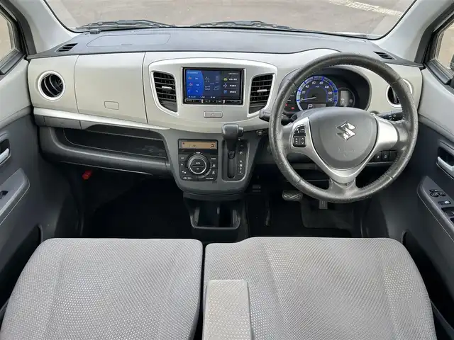 スズキ ワゴンＲ FZ 鹿児島県 2016(平28)年 4.1万km クリスタルホワイトP 社外ナビ/　　BT/フルセグ/バックカメラ/シートヒーター/純正14インチアルミホイール/アイドリングストップ/ステアリングスイッチ/ドライブレコーダー/スマートキー/ETC