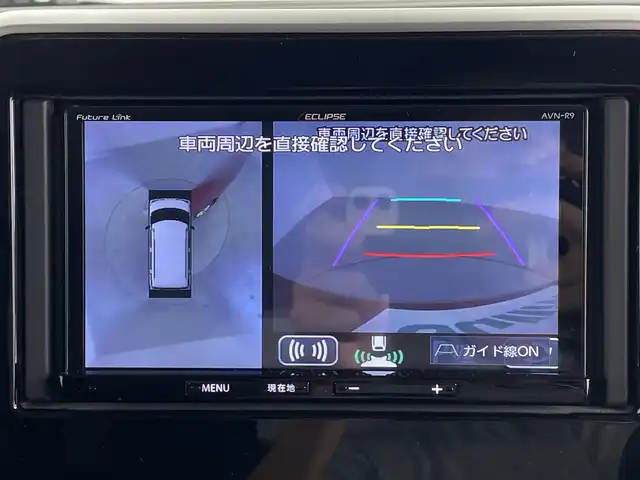 スズキ スペーシア ギア HYBRID XZ 鹿児島県 2019(令1)年 2.6万km フェニックスレッドパール/ガンメタリック2トーンルーフ 社外ナビ/（フルセグTV/CD/DVD/Bluetooth)/全方位カメラ/バックカメラ/デュアルブレーキサポート/両側パワースライドドア/サマータイヤホイール付き積み込み/シートヒーター/LEDヘッドライト/スマートキー/ETC/後席エアコン/ステアリングリモコン/オートエアコン/フォグランプ