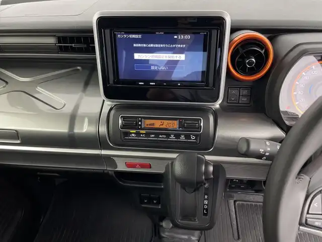 スズキ スペーシア ギア HYBRID XZ 鹿児島県 2019(令1)年 2.6万km フェニックスレッドパール/ガンメタリック2トーンルーフ 社外ナビ/（フルセグTV/CD/DVD/Bluetooth)/全方位カメラ/バックカメラ/デュアルブレーキサポート/両側パワースライドドア/サマータイヤホイール付き積み込み/シートヒーター/LEDヘッドライト/スマートキー/ETC/後席エアコン/ステアリングリモコン/オートエアコン/フォグランプ