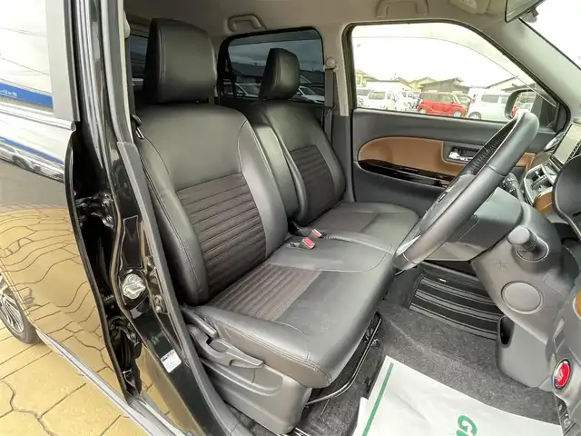 トヨタ ピクシスジョイ F Gターボ SAⅢ プライムコレ 宮崎県 2021(令3)年 5.7万km ブラックマイカメタリック 〇ワンオーナー/〇社外ナビ/〇フルセグTV/〇バックカメラ/〇ETC/〇スマートアシスト３/〇衝突回避支援ブレーキ機能（対車両・歩行者）/〇衝突警報機能/〇車線逸脱警報機能/〇LEDヘッドランプ/〇オートライト/〇オートエアコン/〇シルバー加飾付き革巻きステアリングホイール/〇ステアリングスイッチ/〇ブラック合皮シート/〇前席シートヒーター/〇純正15インチアルミ/〇キーフリーシステム/プッシュボタンスタート/〇禁煙車