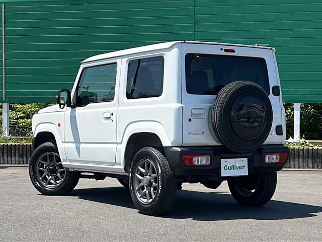 スズキ ジムニー XC 茨城県 2019(平31)年 1.4万km ピュアホワイトP ４WD/社外ディスプレイオーディオ/Bluetooth接続/バックカメラ/デュアルセンサーブレーキサポート/クルーズコントロール/レーンキープアシスト/プッシュスタート/スマートキー/ETC/前席シートヒーター/純正16インチAW/オートライト/LEDヘッドライト/保証書、取扱説明書