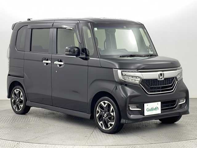 ホンダ Ｎ ＢＯＸ カスタム G L ターボ ホンダセンシング 新潟県 2019(平31)年 3.2万km クリスタルブラックパール ４WD/ホンダセンシング/ターボ/ワンオーナー/禁煙車/社外SDナビ/　　CD/DVD/AM/FM/フルセグ/BT/SD/iPod/バックモニター/両側パワースライドドア/アダプティブクルーズコントロール/LEDオートライト/ハーフレザーシート/前席シートヒーター/15インチ純正アルミホイール付/パドルシフト/ステアリングスイッチ/USBポート/後席サンシェード/スペアキー/スマートキー/ETC