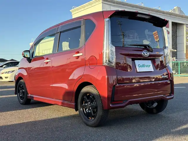 ダイハツ ムーヴ カスタム X LTDⅡ SAⅢ 大分県 2021(令3)年 3.6万km ファイアークォーツレッドM ・純正ナビ(CD/DVD/BT/SD/USB)/・全方位カメラ/・フルセグテレビ/・ドライブレコーダー/・ETC/・スマートアシスト/・ステアリングリモコン/・オートハイビーム/・オートライト/・リアセンサー/・スマートキー/・プッシュスタートボタン/・社外アルミホイール