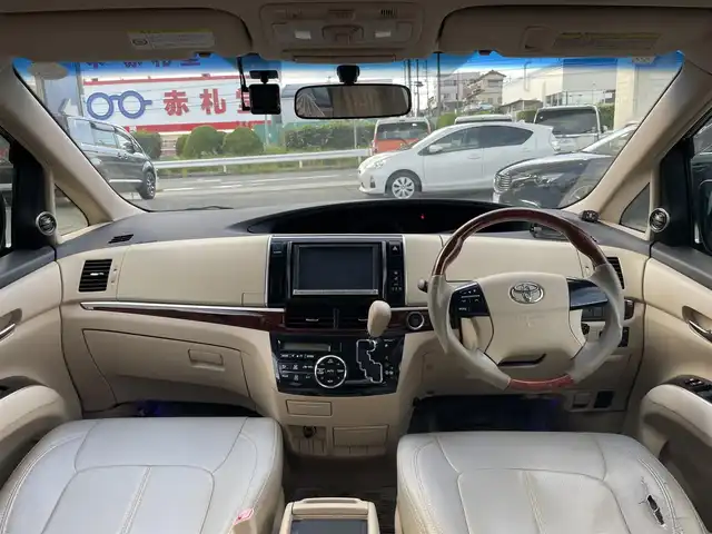 トヨタ エスティマ アエラス 愛知県 2013(平25)年 9.6万km ブラック (株)IDOMが運営する【じしゃロン豊川店】の自社ローン専用車両になります。こちらは現金またはオートローンご利用時の価格です。自社ローンご希望の方は別途その旨お申付け下さい/純正HDDナビ/　　〇ワンセグTV/　　〇Bluetooth/　　〇CD/DVD/社外フリップダウンモニター（アルパイン）/クルーズコントロール/ガラスルーフ/両側パワースライドドア/ETC/バックカメラ/純正AW/前後ドライブレコーダー