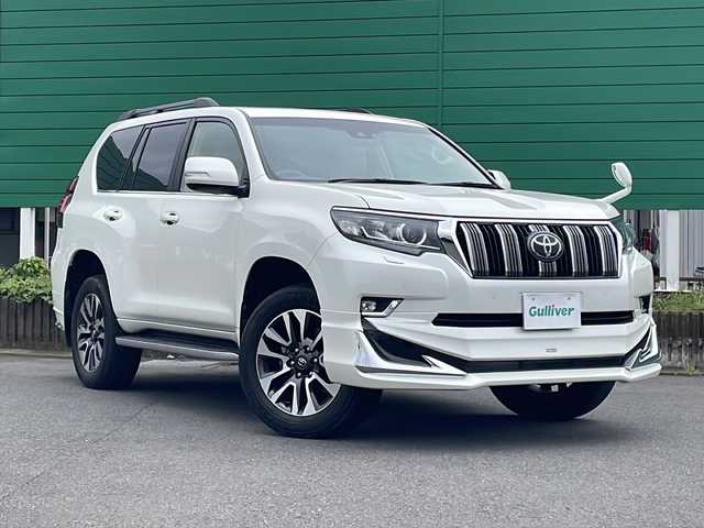 トヨタ ランドクルーザー プラド TX Lパッケージ 茨城県 2021(令3)年 3.7万km ホワイトパールクリスタルシャイン ALPINE9型ナビ/レーダークルーズコントロール/ビルトインETC/ドライブレコーダ/サンルーフ/パワーシート/レザーシート/シートヒーター/エアシート/横滑り防止装置/コーナーセンサー/レーンキープアシスト/衝突軽減システム/オートライト/オートマチックハイビーム/LEDヘッドライト/モデリスタエアロ/純正フロアマット/純正19インチアルミホイール/４WD