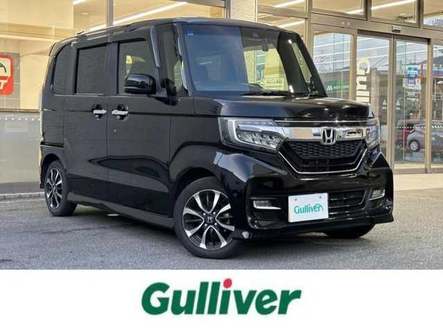 ホンダ Ｎ ＢＯＸ カスタム G L ホンダセンシング 大阪府 2018(平30)年 5.5万km クリスタルブラックパール 社外ナビ/（フルセグ／ＢＴ／ＣＤ／ＤＶＤ）/バックカメラ/レーダークルーズコントロール/衝突軽減/盗難防止装置/横滑り防止装置/レーンキープアシスト/両側パワスラ/ベンチシート/サンシェード/純正１４インチＡＷ/ドラレコ/ＥＴＣ
