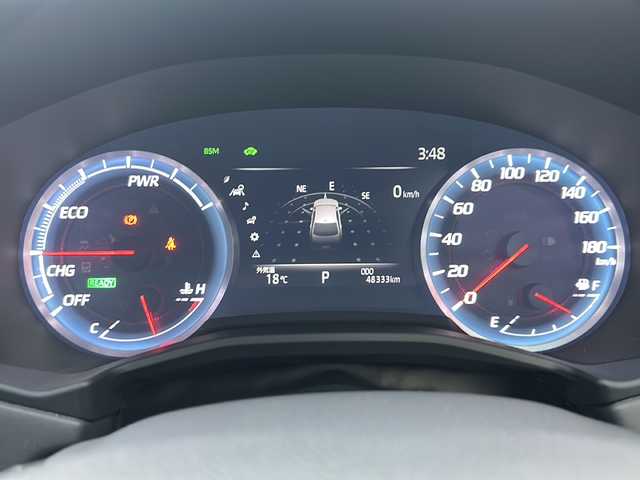 トヨタ クラウン ハイブリッド RS アドバンス 大阪府 2018(平30)年 4.9万km ブラック 純正ナビ（フルセグTV/Bluetooth/DVD）/バックカメラ/レーダークルーズコントロール/ヘッドアップディスプレイ/ブラインドスポットモニター/ETC2.0/前席パワーシート（運転席のみシートメモリー付）/ブレーキホールド機能/電動リヤサンシェード/オートライト/プッシュスタート/パドルシフト/純正18インチアルミホイール