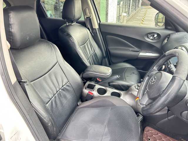 日産 ジューク 15RX アーバンセレクション 鹿児島県 2014(平26)年 12.6万km パール 純正ナビ/　　CD/DVD/BT/フルセグ/バックカメラ/オートライト/純正17インチアルミホイール/ステアリングスイッチ/アイドリングストップ/スマートキー/ETC