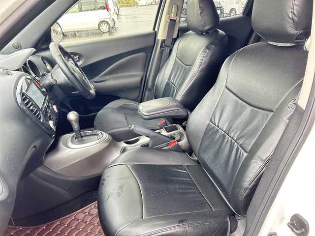 日産 ジューク 15RX アーバンセレクション 鹿児島県 2014(平26)年 12.6万km パール 純正ナビ/　　CD/DVD/BT/フルセグ/バックカメラ/オートライト/純正17インチアルミホイール/ステアリングスイッチ/アイドリングストップ/スマートキー/ETC