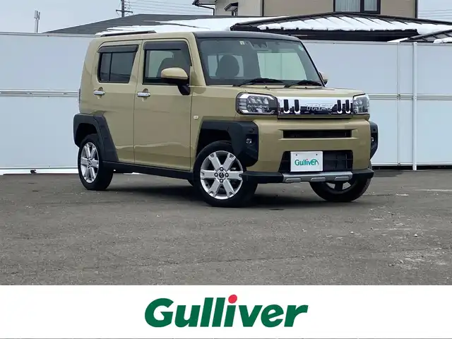 ダイハツ タフト G クロムベンチャー 岩手県 2022(令4)年 1.7万km サンドベージュメタリック 4WD/スマートアシスト/ガラスルーフ/社外メモリナビ/　CD/DVD/BT/フルセグTV/バックカメラ/LEDオートライト/フォグランプ/シートヒーター/純正15インチアルミホイール/ルーフレール/スマートキー/ETC