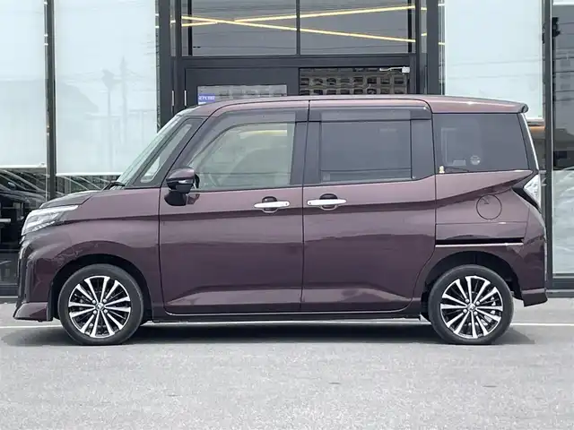 トヨタ ルーミー カスタムG－T 茨城県 2021(令3)年 3.7万km プラムブラウンパールクリスタルシャイン 純正ナビ/【AM・FM・CD・DVD・TV・SD・BT】/レーダークルコン/ETC/全方位カメラ/アイドリングストップ/両側パワスラ/ブレーキホールド/ステリモ/前後コーナーセンサー/オートライト/Fフォグ/LEDライト/純正アルミホイール/ドアバイザー/横滑り防止装置/レーンキープアシスト/衝突被害軽減システム