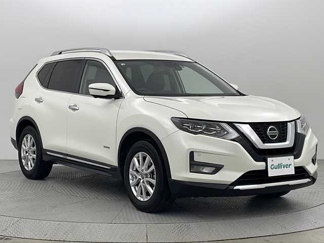 日産 エクストレイル ハイブリッド 20Xi 新潟県 2020(令2)年 3.2万km ブリリアントホワイトパール ４WD/プロパイロット/純正SDナビ　　/　　CD/DVD/AM/FM/フルセグ/BT/iPod/アラウンドビュモニター/インテリジェンスクルーズコントロール/パワーバックドア/HIDオートライト/レザーシート/全席シートヒーター/17インチ純正アルミホイール付/ステアリングスイッチ/USB/電動パーキングブレーキ/オートブレーキホールド/デジタルインナーミラー/スペアキー/スマートキー/ETC