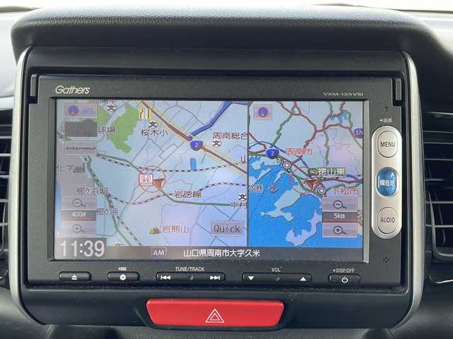 ホンダ Ｎ ＢＯＸ カスタム G SSパッケージ 山口県 2015(平27)年 4.4万km プレミアムゴールドパープルパール 純正ギャザーズメモリナビ/Bluetooth/ワンセグTV/バックカメラ/両側パワースライドドア/横滑り防止装置/シティブレーキシステム/プッシュスタート/スマートキー/HIDヘッドライト/フォグライト/オートライト/ETC/オートエアコン/純正14インチアルミホイール/ベンチシート/前席アームレスト/社外フロアマット/保証書・取説/スペアキー1個