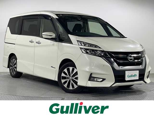 日産 セレナ ハイウェイスター プロパイロットED 広島県 2017(平29)年 5.5万km ブリリアントホワイトパール 純正9型ナビ/純正フリップダウンモニター/プロパイロット/ハンズフリーオートスライドドア/バックカメラ/衝突軽減ブレーキ/車線逸脱抑制/誤発進抑制/電動パーキングブレーキ/オートブレーキホールド/LEDヘッドランプ/オートライト/純正16インチAW/ETC/ドライブレコーダー