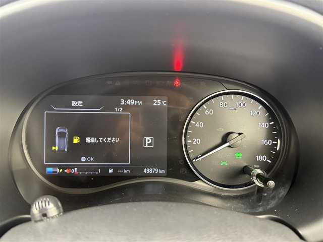 日産 キックス X 愛知県 2020(令2)年 5万km ピュアブラック デジタルインナーミラー/インテリジェントアラウンドビューモニター/プロパイロット/エマージェンシーブレーキ/ふらつき警報/車線逸脱警報機能/車線逸脱維持機能/ハイビームアシスト/純正9インチナビ/　　CD/DVD/BT/フルセグ/ドライブレコーダー/ETC/革巻きステアリング/ステアリングリモコン/ハーフレザーシート/ルーフレール/純正LEDヘッドライト/フォグランプ/純正17インチアルミホイール