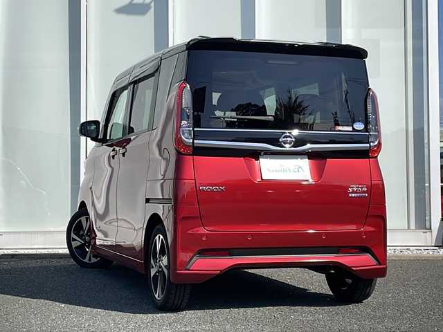 日産 ルークス HWS Gターボ プロパイロットED 福岡県 2020(令2)年 5.6万km スパークリングレッド/ブラック 純正９インチナビ/（Bカメラ、CD、DVD、Bluetooth、SD、AM、FM）/全方位カメラ/プロパイロット/後方送風機/両側パワースライドドア/レーダークルーズコントロール/ハンズフリースライドドア/後席テーブル/後席サンシェード/ドラレコ前/純正15インチホイール/車線逸脱警報/先行車発信お知らせ/フォグランプ/純正ドアバイザー/電格ミラー/ステリングボタン/電動パーキングブレーキ/オートホールド/ISOFIX/LEDヘッドライト