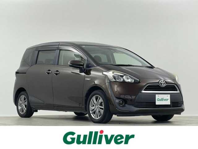 トヨタ シエンタ ハイブリッド G 埼玉県 2016(平28)年 10.7万km ヴィンテージブラウンパールクリスタルシャイン 純正ナビ　両側　Ｂカメラ　衝突軽減　ＬＥＤ　ビルトインＥＴＣ　ドライブレコーダー　衝突被害軽減ブレーキ　純正フロアマット　スマートキー　Ｂｌｕｅｔｏｏｔｈ　フルフラット　ウォークスルー