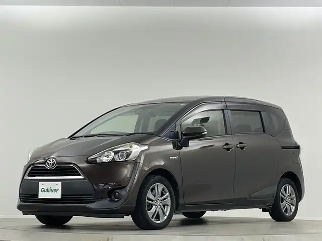 トヨタ シエンタ ハイブリッド G 埼玉県 2016(平28)年 10.7万km ヴィンテージブラウンパールクリスタルシャイン 純正ナビ　両側　Ｂカメラ　衝突軽減　ＬＥＤ　ビルトインＥＴＣ　ドライブレコーダー　衝突被害軽減ブレーキ　純正フロアマット　スマートキー　Ｂｌｕｅｔｏｏｔｈ　フルフラット　ウォークスルー