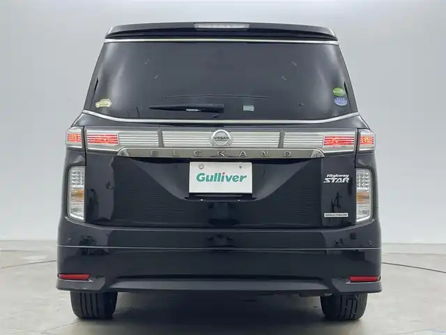 日産 エルグランド 250ハイウェイスターS 岡山県 2016(平28)年 5.8万km ファントムブラック 純正ナビ/（CD/DVD/TV/BT)/全方位カメラ/両側パワースライドドア/電動リアゲート/コーナーセンサー/LEDヘッドライト/オートライト/ハーフレザーシート/前後ドライブレコーダー/衝突軽減ブレーキ/スペアキー