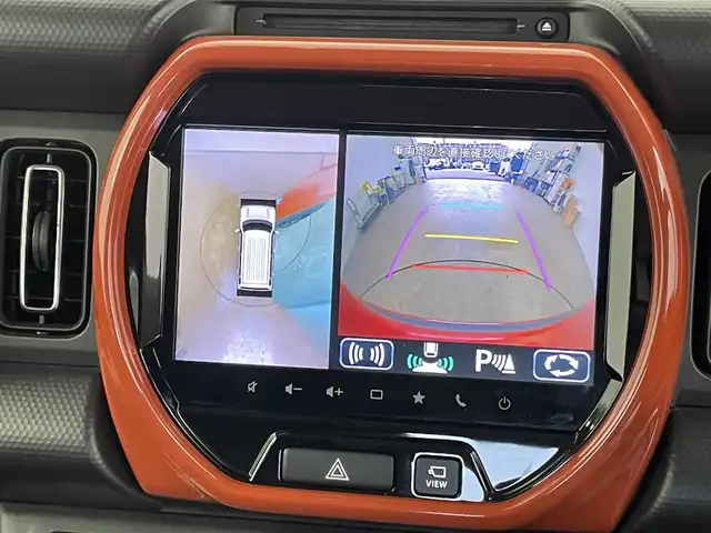 スズキ ハスラー HYBRID X ターボ 千葉県 2021(令3)年 4万km バーミリオンオレンジ/ガンメタリック2トーン 禁煙車/純正9インチナビ/・BT/ACP/AA/フルセグ/全方位カメラ/デュアルカメラブレーキサポート/車線逸脱警報/オートクルーズコントロール/前席シートヒーター/LEDヘッドライト/オートライト/オートハイビーム/フォグランプ/ビルトインETC/コーナーセンサー/スマートキー/スペアキー/アイドリングストップ