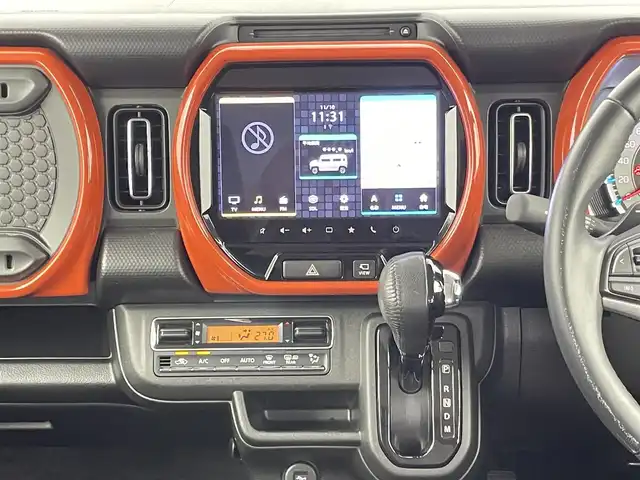 スズキ ハスラー HYBRID X ターボ 千葉県 2021(令3)年 4万km バーミリオンオレンジ/ガンメタリック2トーン 禁煙車/純正9インチナビ/・BT/ACP/AA/フルセグ/全方位カメラ/デュアルカメラブレーキサポート/車線逸脱警報/オートクルーズコントロール/前席シートヒーター/LEDヘッドライト/オートライト/オートハイビーム/フォグランプ/ビルトインETC/コーナーセンサー/スマートキー/スペアキー/アイドリングストップ