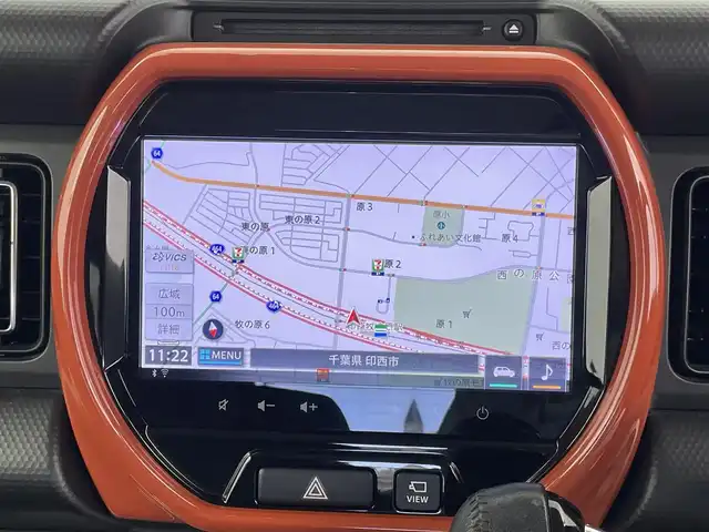 スズキ ハスラー HYBRID X ターボ 千葉県 2021(令3)年 4万km バーミリオンオレンジ/ガンメタリック2トーン 禁煙車/純正9インチナビ/・BT/ACP/AA/フルセグ/全方位カメラ/デュアルカメラブレーキサポート/車線逸脱警報/オートクルーズコントロール/前席シートヒーター/LEDヘッドライト/オートライト/オートハイビーム/フォグランプ/ビルトインETC/コーナーセンサー/スマートキー/スペアキー/アイドリングストップ