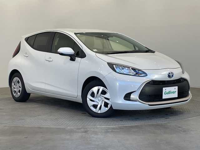 トヨタ アクア G 栃木県 2021(令3)年 4.3万km プラチナホワイトパールマイカ メモリーナビ/Bluetooth/バックカメラ/ビルトインETC/前方純正ドライブレコーダー/LEDライト/スマートキー/プッシュスタート/レーントレーシングアシスト/プリクラッシュセーフティ/レーダークルーズコントロール/ステアリングスイッチ/社外フロアマット