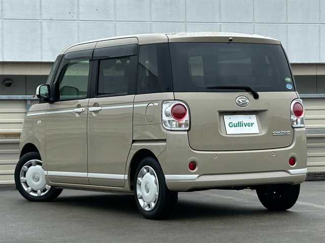 ダイハツ ムーヴ キャンバス X ホワイトアクセント リミテッド SAⅢ 静岡県 2020(令2)年 2.6万km ナチュラルベージュマイカM スマートアシストIII/純正７インチナビ/フルセグＴＶ/ＤＶＤ再/ＢＴオーディオ/全方位カメラ/ＥＴＣ/両側電動スライド/ドラレコ前のみ/ＡＡＣ/ＵＳＢ入力端子/オートライト/オートハイビーム/プッシュスタート/LEDヘッドライト