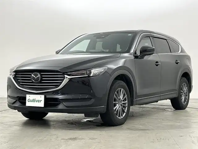 マツダ ＣＸ－８ XD スマートエディション 福岡県 2021(令3)年 2.5万km ジェットブラックマイカ 後席モニター　/純正１０．２５型ＤＡナビ　/全方位カメラ　/置くだけ充電　/ＥＴＣ　/前後ドラレコ　/マツダレーダークルコン　/コーナーセンサー　/衝突被害軽減　/レーンキープ　/ＢＳＭ　/ＭＴモード付　/純正１７インチＡＷ